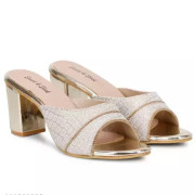 Colorful Women Heels(GOLD)