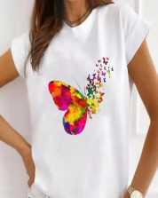 Women casual printed tedy T-Shirts