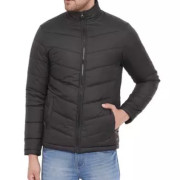 PERFKT-U Men's Black Solid Puffer Jacket